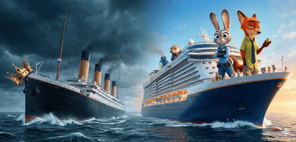 Titanic perde o trono: Zootopia 2 domina as bilheterias chinesas