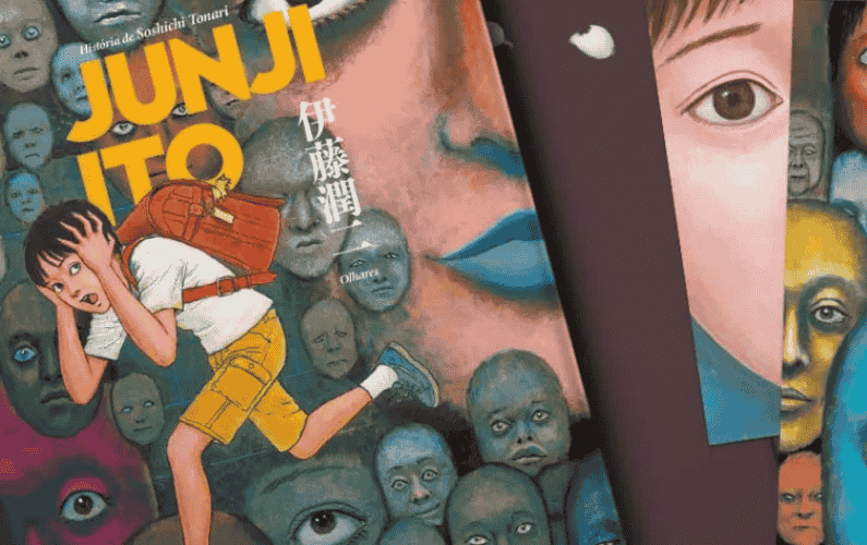 Livro Olhares Darkside: um conto fantasmagórico com ilustrações de Junji Ito